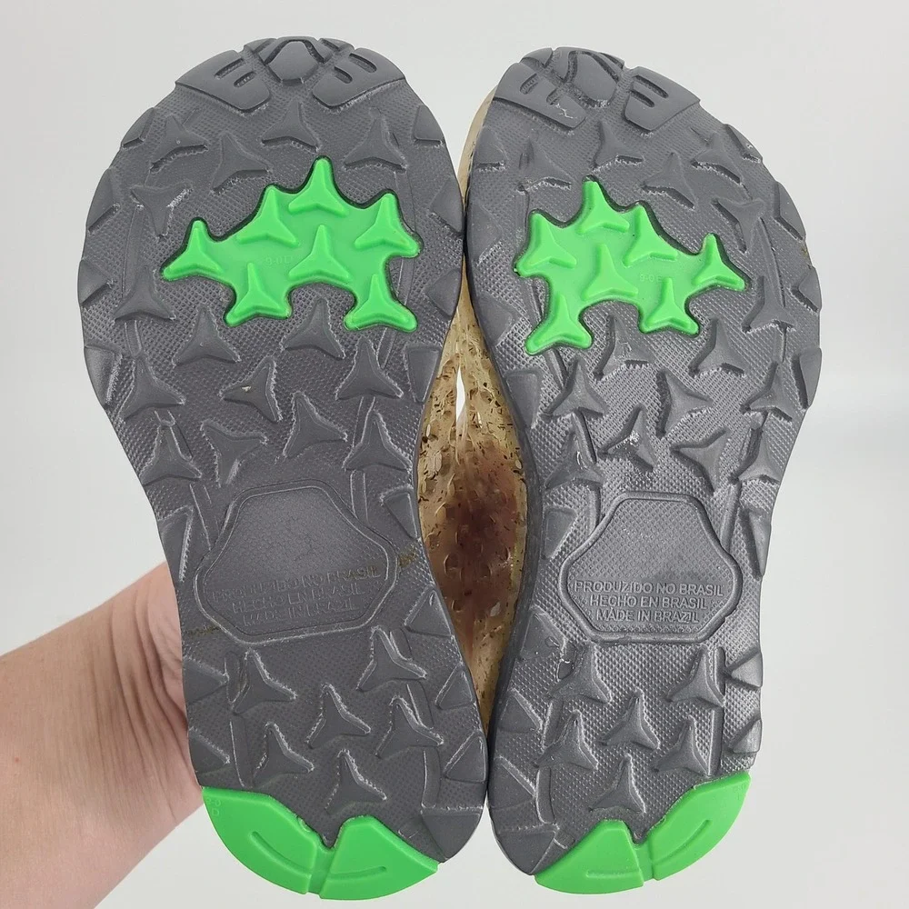 Sunies Kids Eco-Friendly‎ Perforated Water Sneakers - Neon/Black Size 12